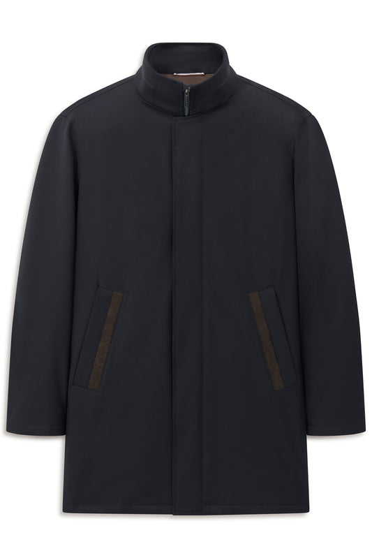 Bugatti Coat - Navy/Brown
