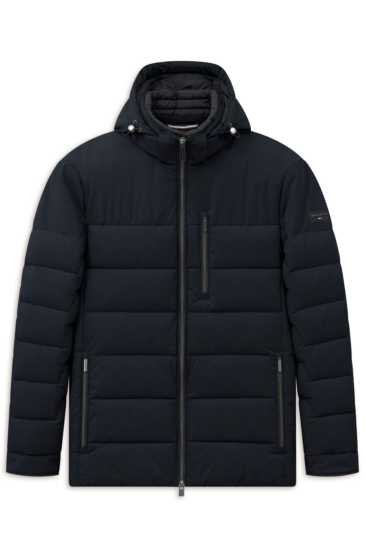 Bugatti Hooded Quilted Jacket - Navy