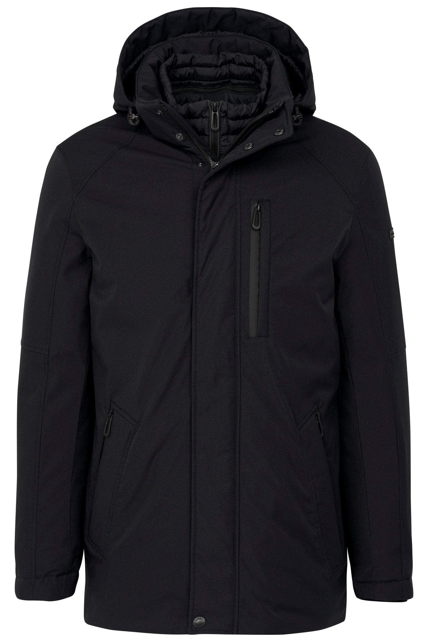 Bugatti Hooded Coat - Navy