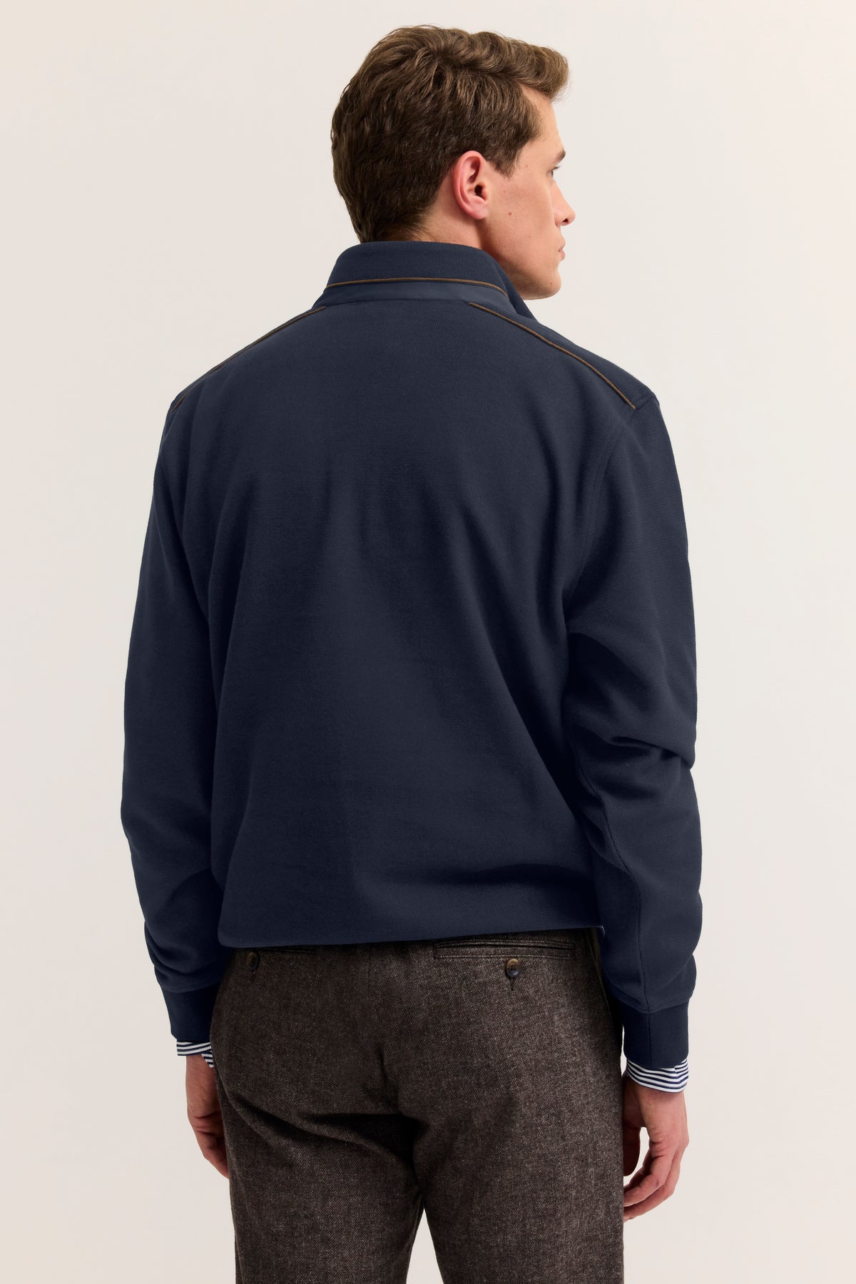 Bugatti Sweatshirt - Navy/Brown