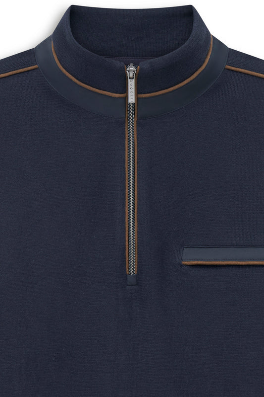 Bugatti Sweatshirt - Navy/Brown