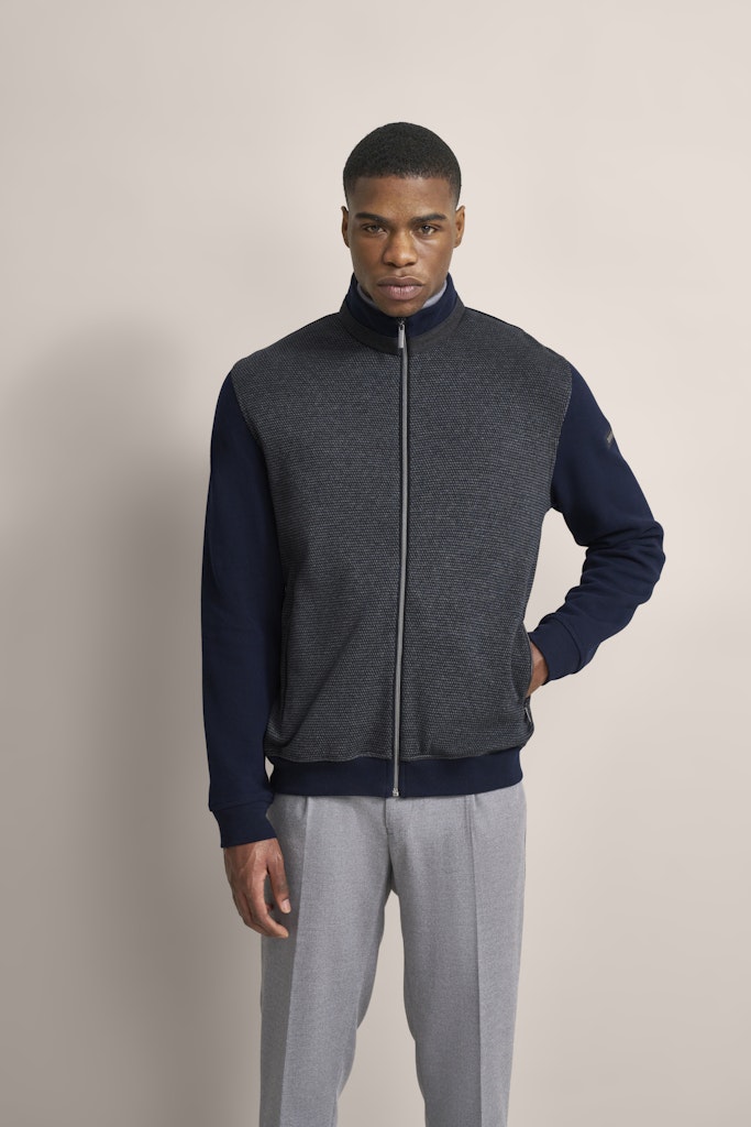 Bugatti Zipped Sweatshirt - Navy