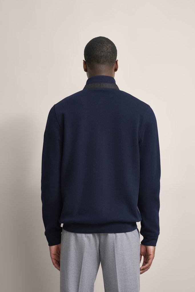 Bugatti Zipped Sweatshirt - Navy