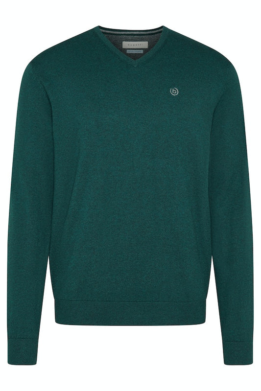 Bugatti V-Neck Knitwear - Green