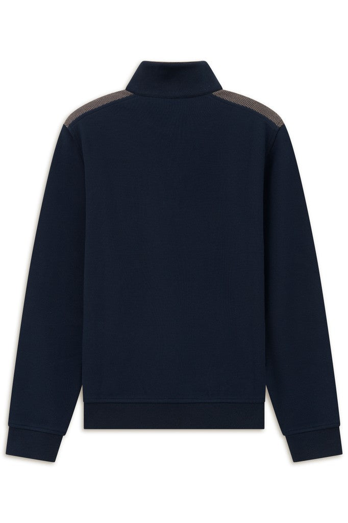 Bugatti Quarter Zip Sweatshirt - Navy/Grey