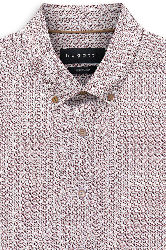 Bugatti Shirt - Wine/Blue