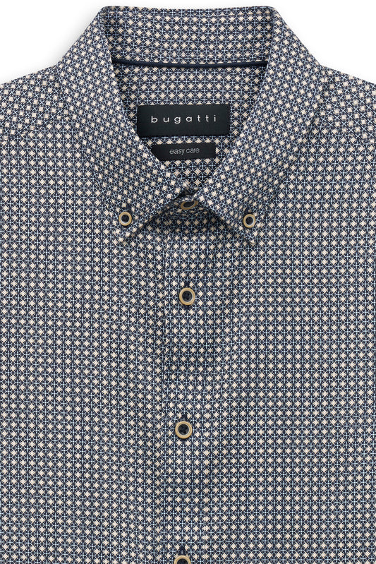Bugatti Shirt - Blue/Latte