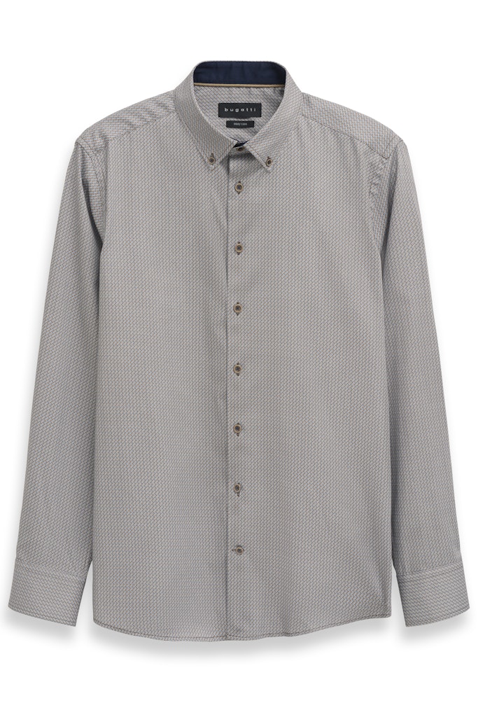 Bugatti Shirt - Tan/Blue Circles