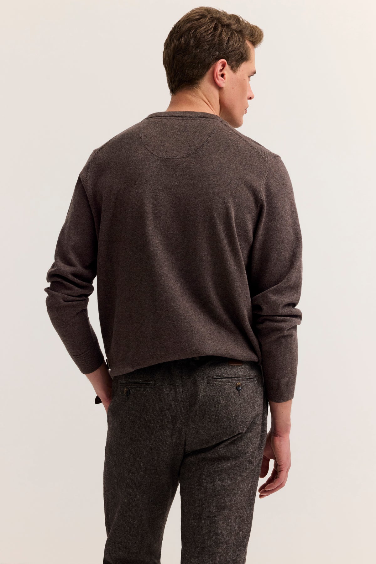 Bugatti Round Neck Knitwear - Brown