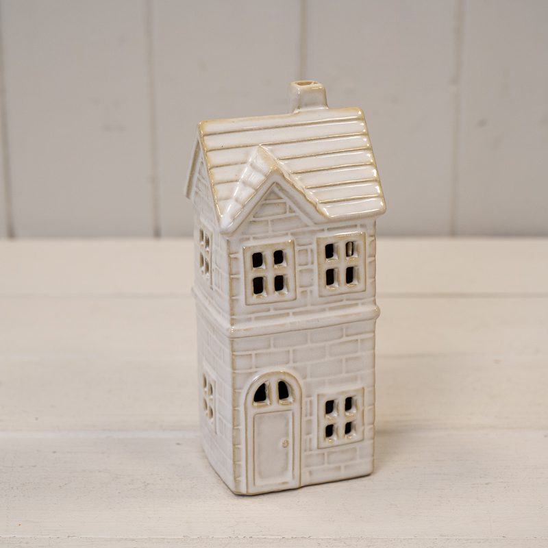 Small Glazed Ceramic LED Townhouse