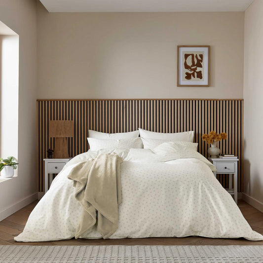 Calico & Chalk Leaf Sprig Cover Set - Linen