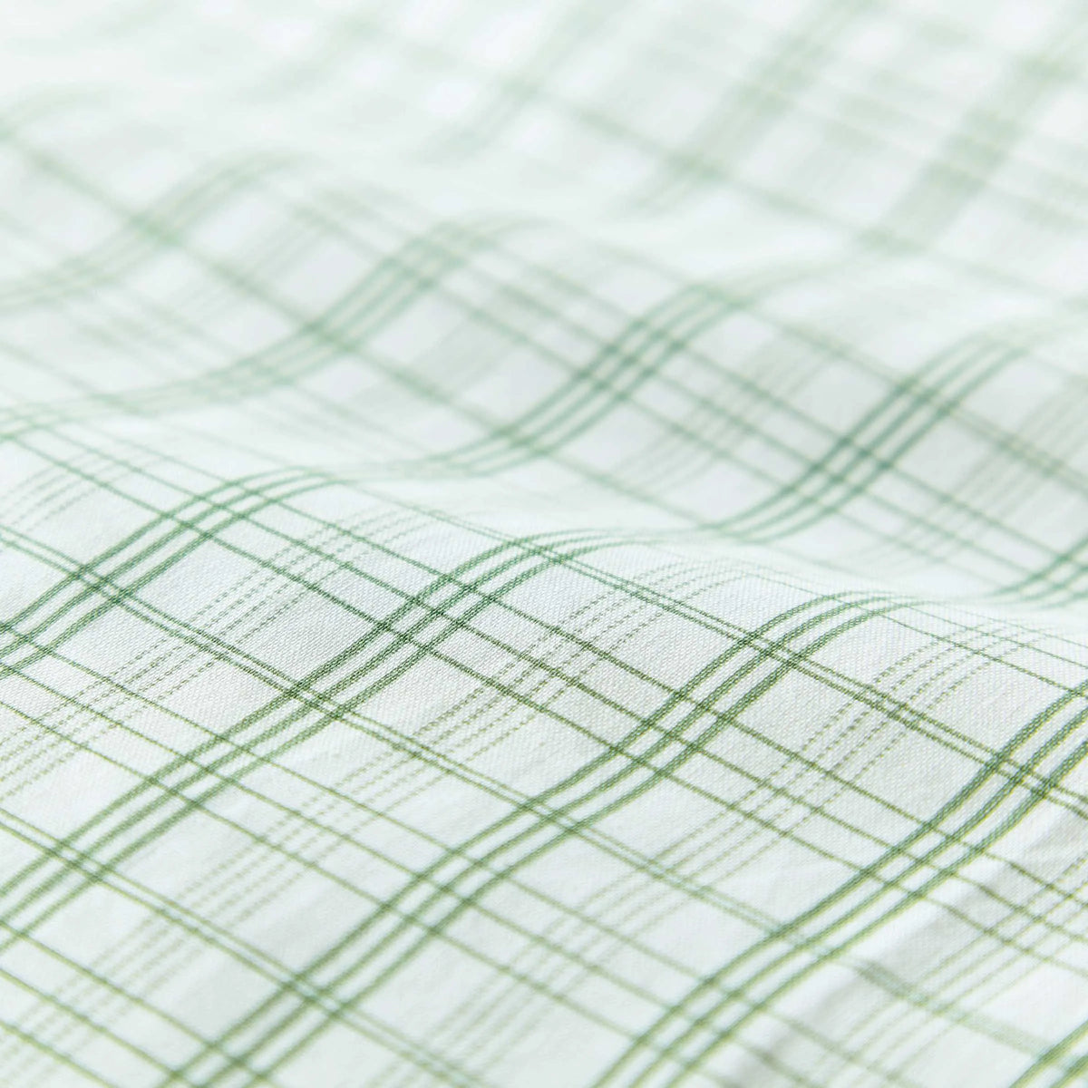 Calico & Chalk Tranquil Check Cover Set - Green