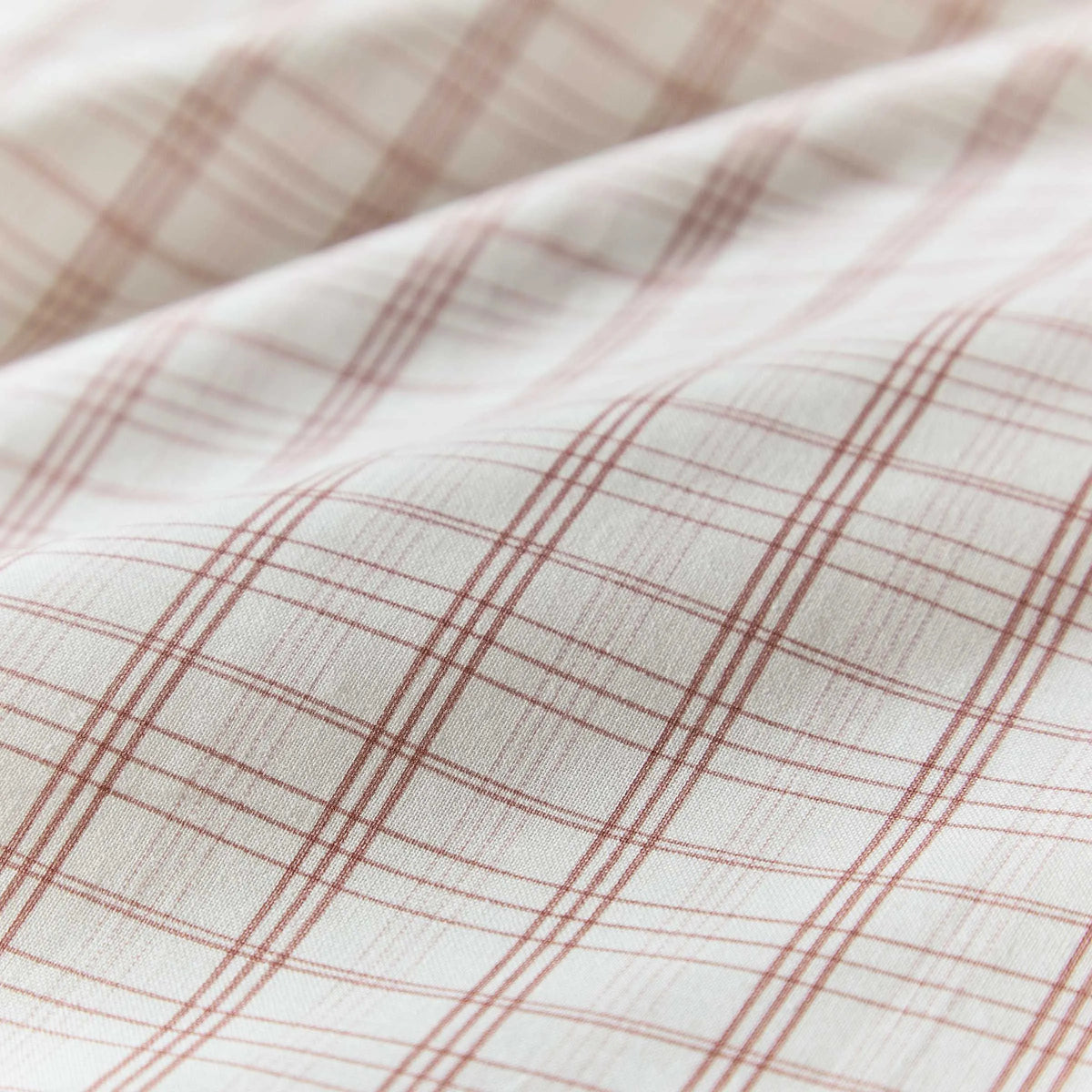 Calico & Chalk Tranquil Check Cover Set - Pink