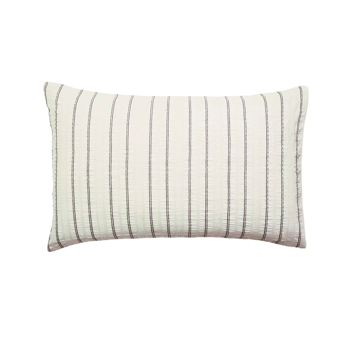 Calico & Chalk Waffle Stripe Cover Set - Chocolate