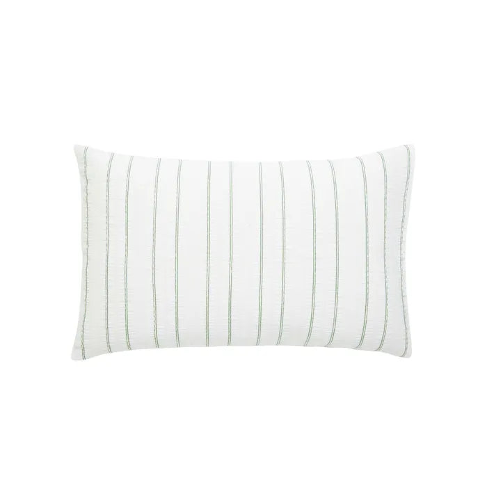 Calico & Chalk Waffle Stripe Cover Set - Green