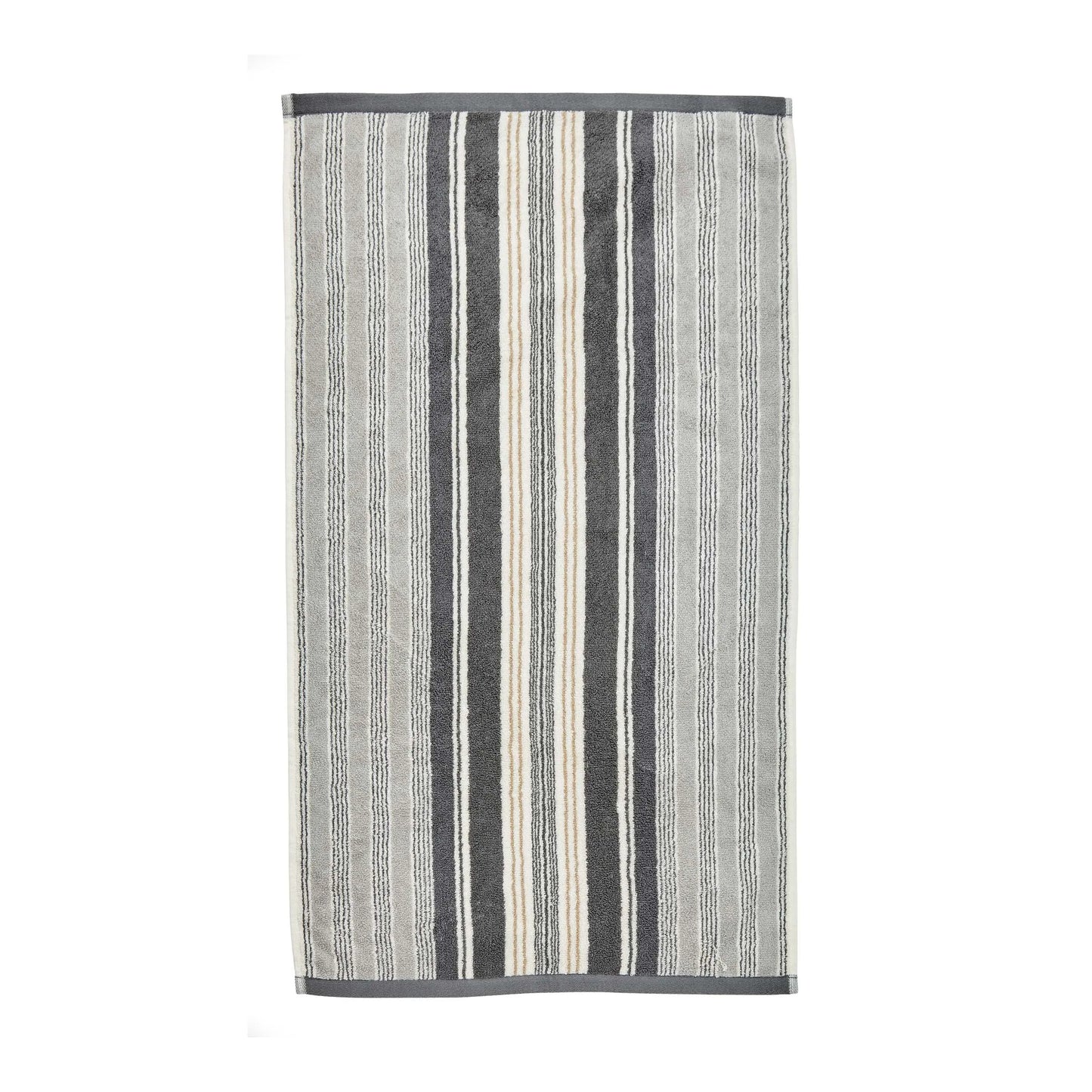 Helena Springfield Long Island Beach House Stripe Towel - Linen & Grey