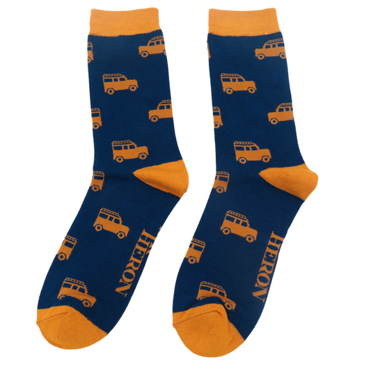 Mr Heron Off Roading Socks - Navy