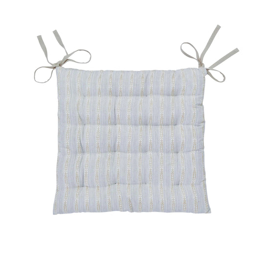 Murmur Clodagh Seat Pad - Linen & Grey