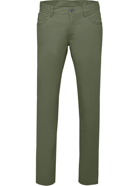 Fynch Hatton Modern Fit Trousers - Olive