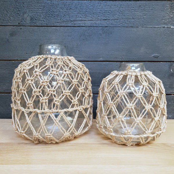 Glass/Jute Jar