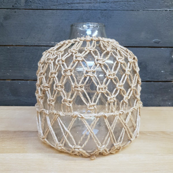 Glass/Jute Jar