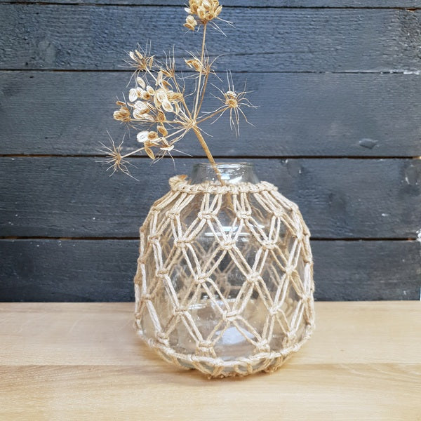 Glass/Jute Jar