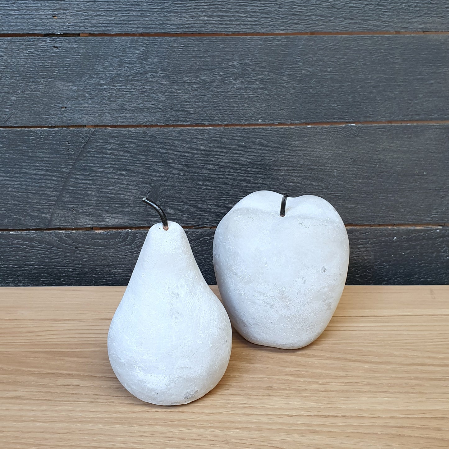 Cement Apple & Pear Set