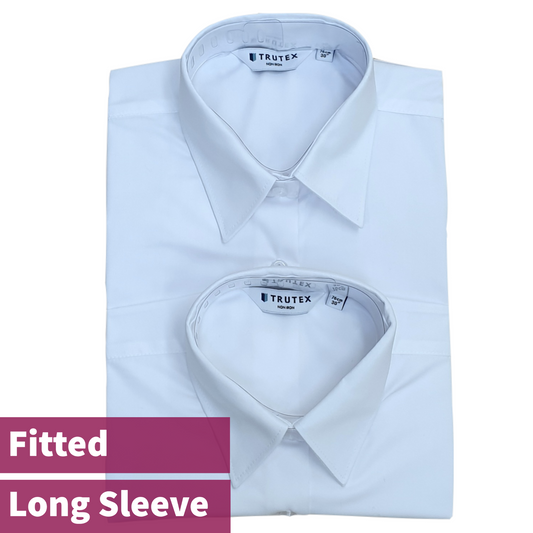 Trutex Long Sleeve Blouses - Fitted (twin pack)