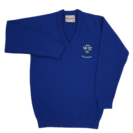 Dalriada Jumper - Blue (Girls) - Heritage Definition