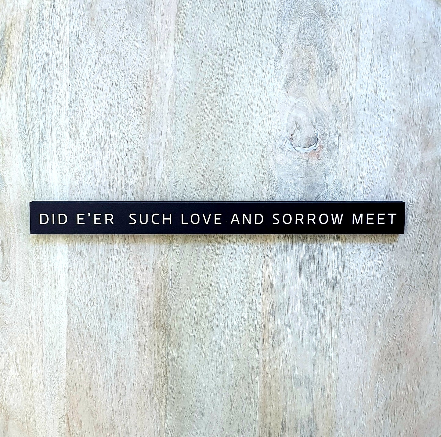 Did E'er Such Love And Sorrow Meet