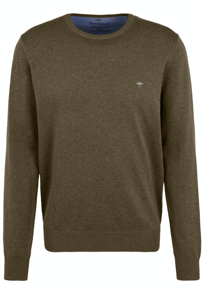 Fynch Hatton Round Neck Knitwear - Meadow