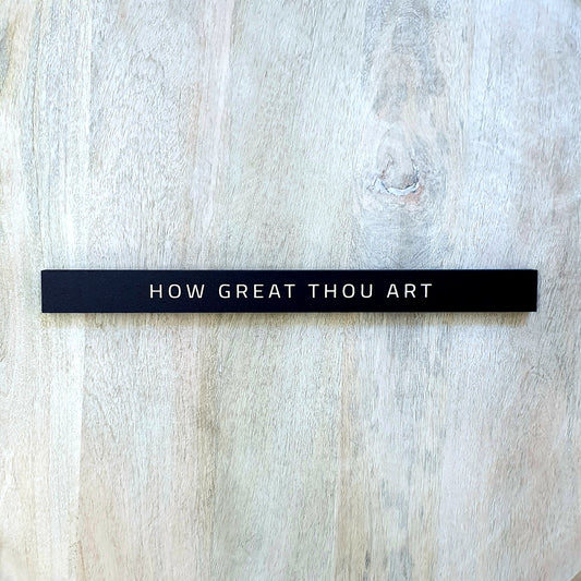 How Great Thou Art