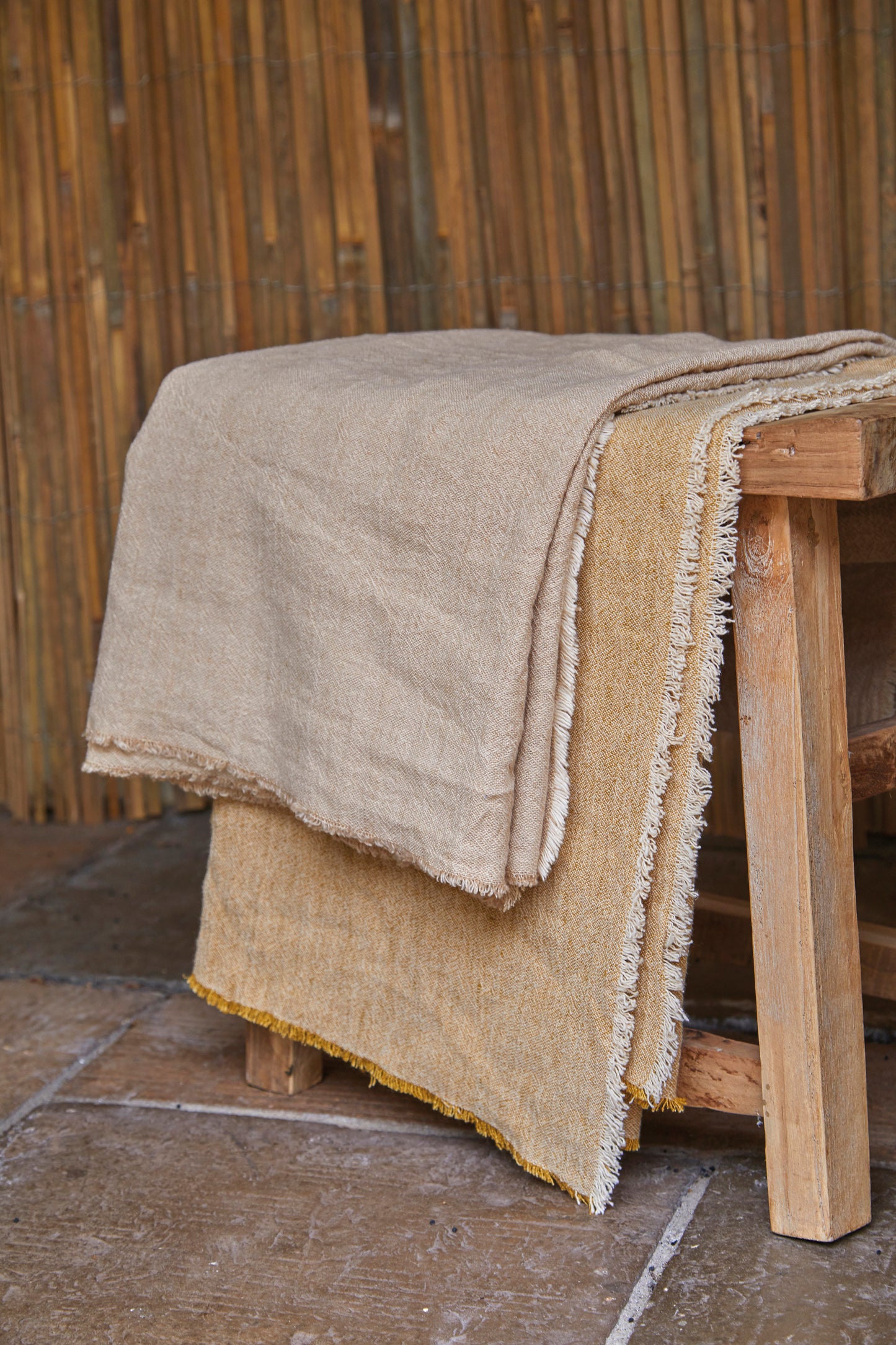 Linen and Cotton Throw