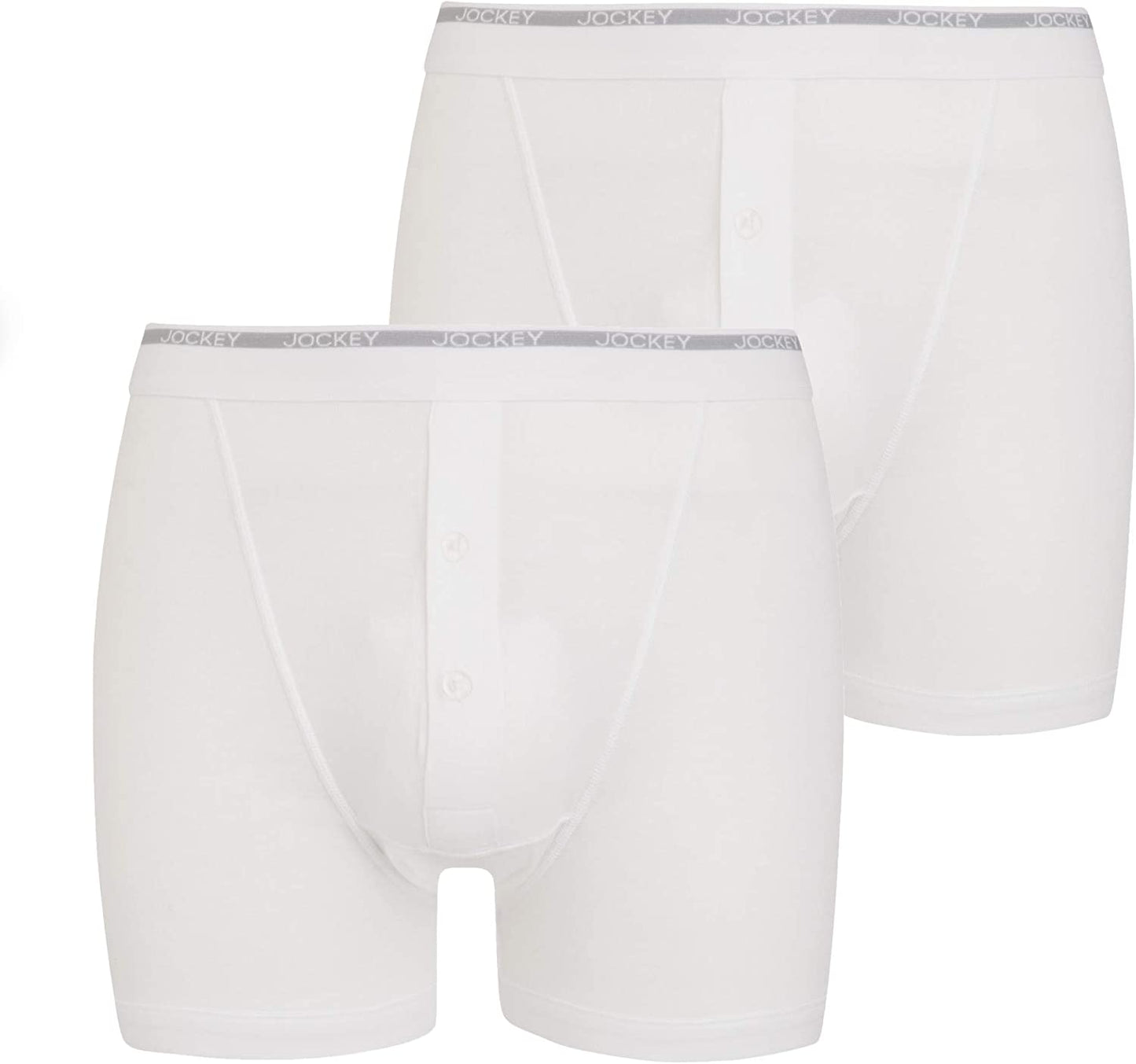 Jockey Modern Classic Boxer Trunk (2 pack) - White (Small and 2XL)