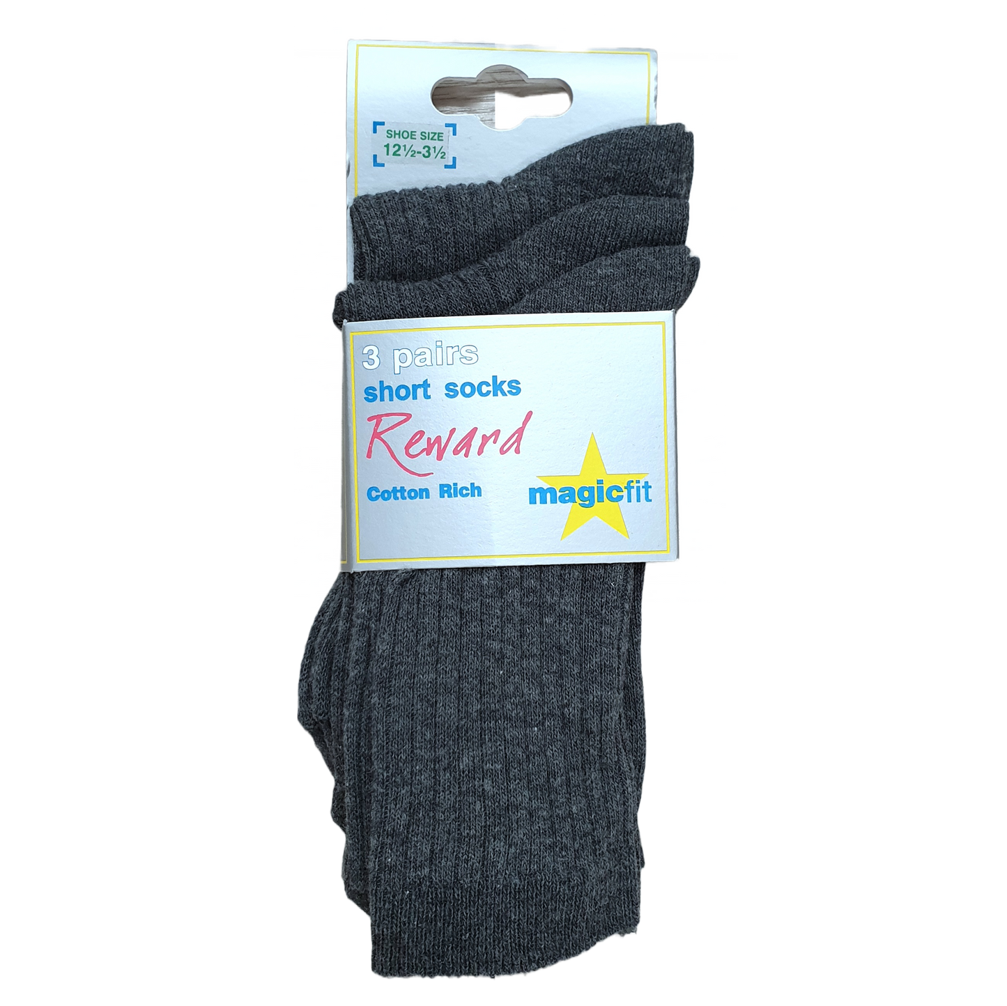 Magicfit School Socks - Short - Grey (3 pack)