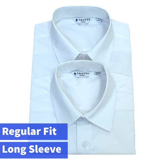 Trutex Long Sleeve Shirts - Regular Fit (twin pack)